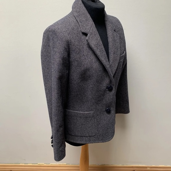 Jaeger wool blend tweed blazer jacket size 12 - Picture 5 of 11